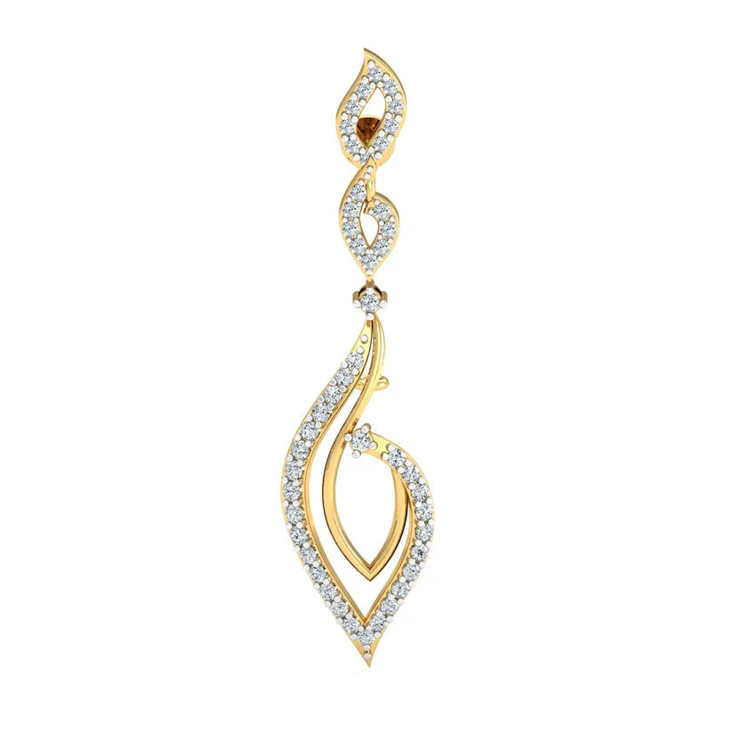 Dahlia Dewdrop Swirls Earring