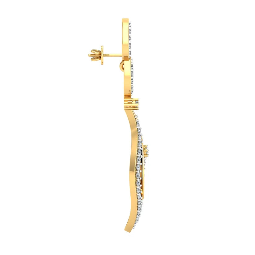 Dahlia Dewdrop Swirls Earring