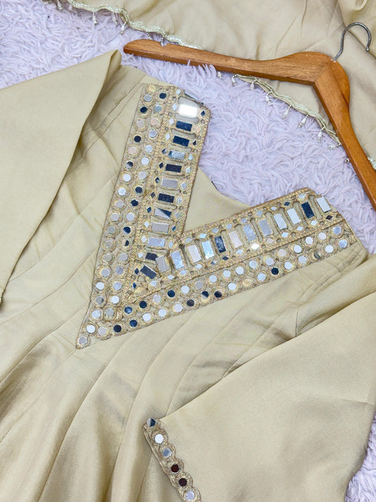 Mirror Work 3-Piece Sharara Suit